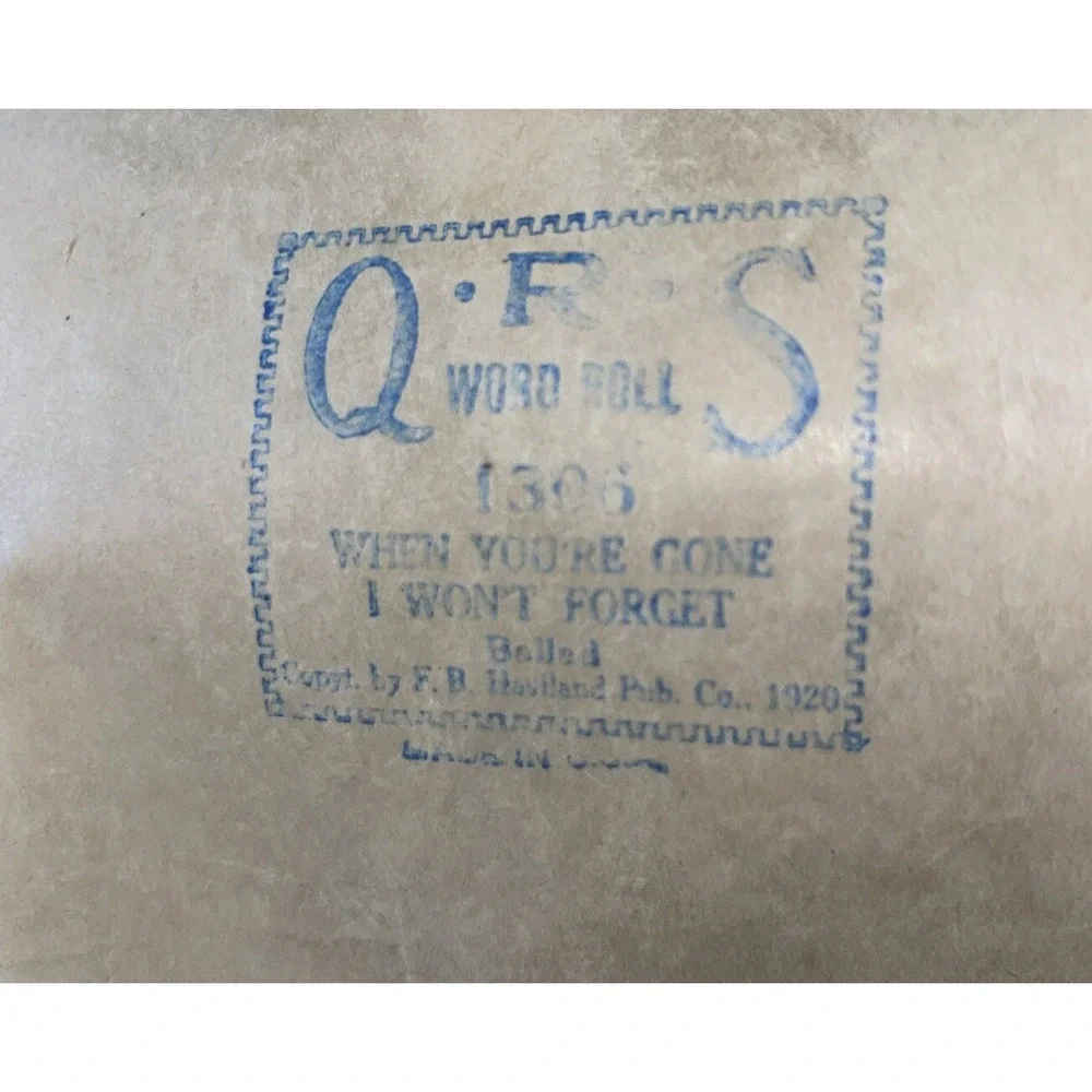 Antique QRS Player Piano Word Rolls Lot of 22 All Original Boxes Labeled As Is